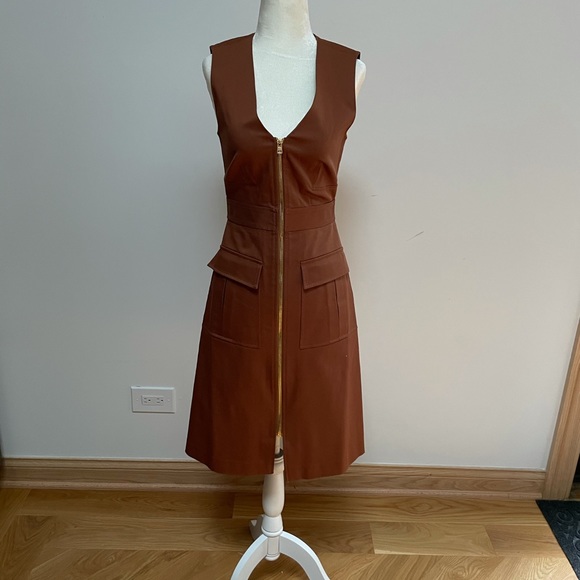 Diane von Furstenberg sleeveless zip-front belted dress - Picture 5 of 8